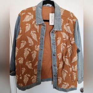 Quilted floral Jean jacket